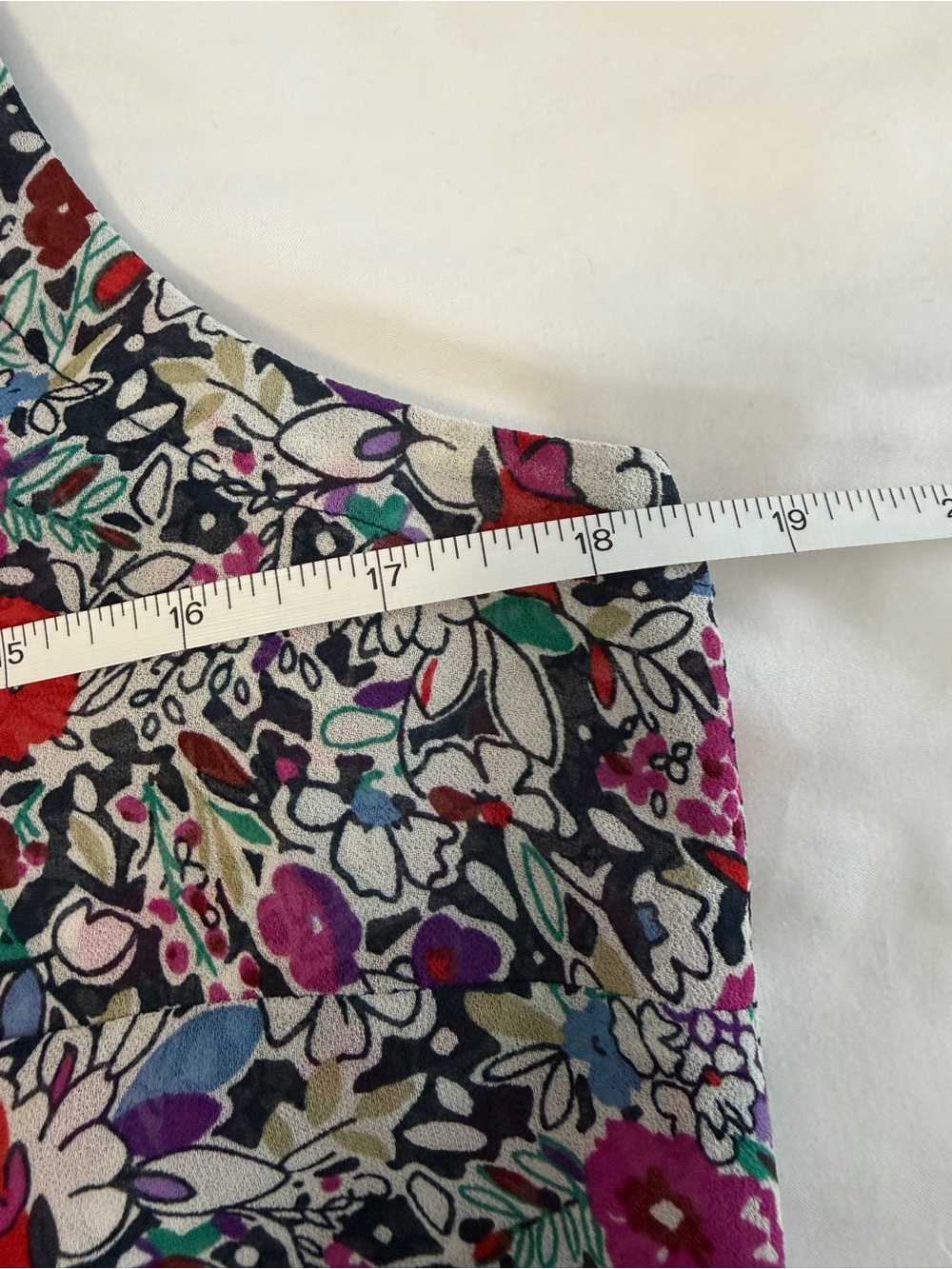 CAbi Multicolor Floral Ruffle-Neck Sleeveless Tank - Picture 8 of 16